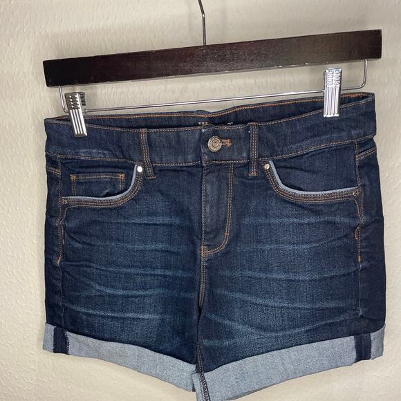 White House Black Market Pants - White House Black Market 5” Denim Dark Wash Short Size 4 NWOT
